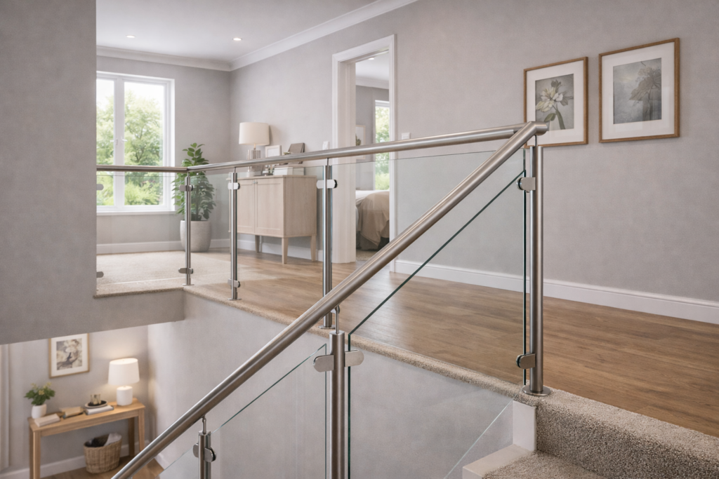 SS & glass railing in Bangalore